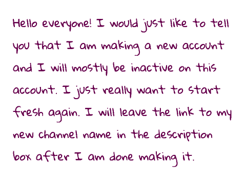 Creating a new account