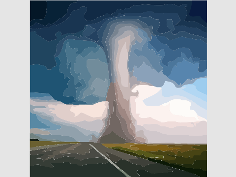 Puzzle draw Tornado