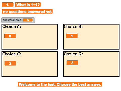 Multiple Choice Quiz Template