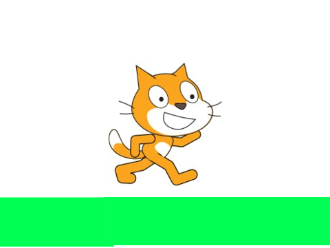 Running Scratch cat