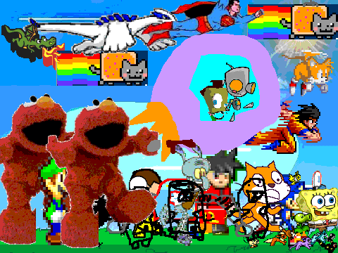 Add yourself running from elmo!-4