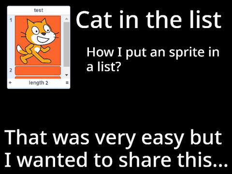 How to put sprites in lists