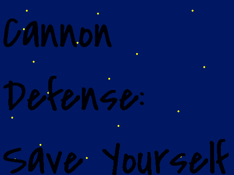 Cannon Defense Save Yourself