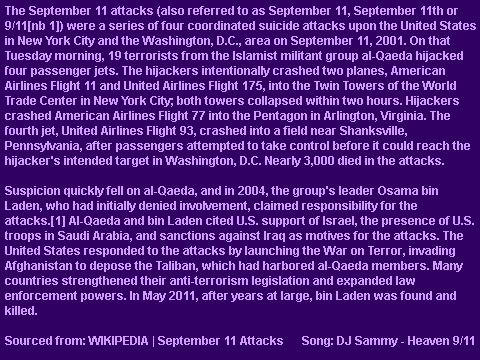 In Tribute of 9/11