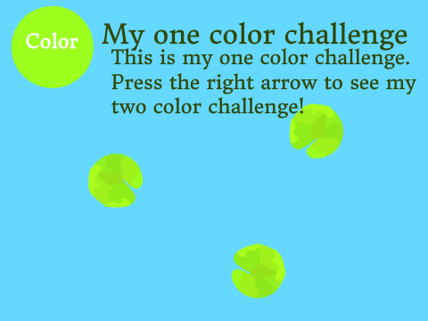 The One Color Challenge