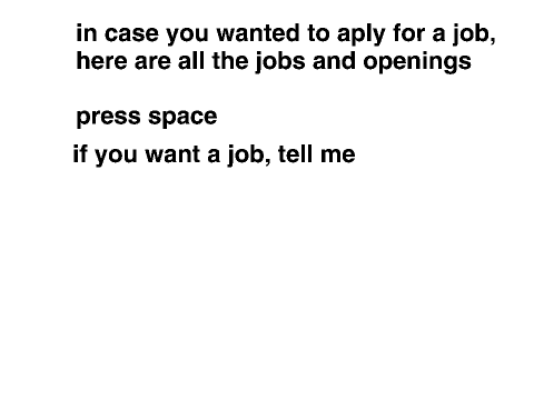 apply for a job