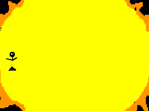 Add somebody burning up on the sun