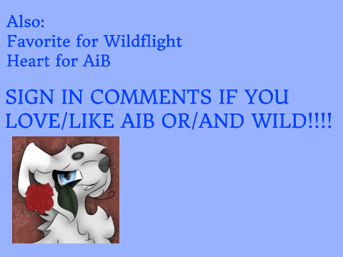 In Comments: Sign for Wild or AiB!