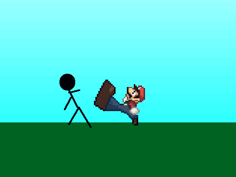 Add yourself brawling Everybody in the stage!