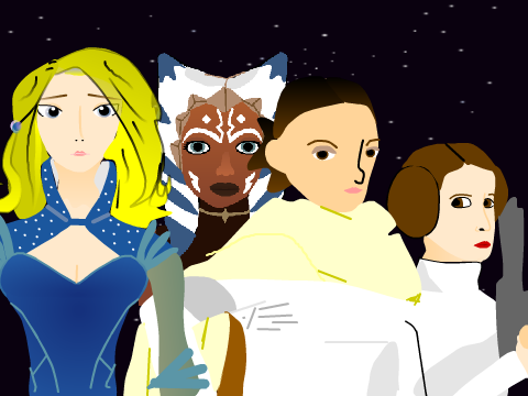 Star wars woman speed draw