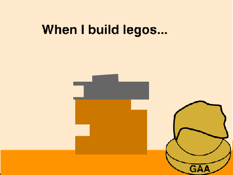 When I build legos...