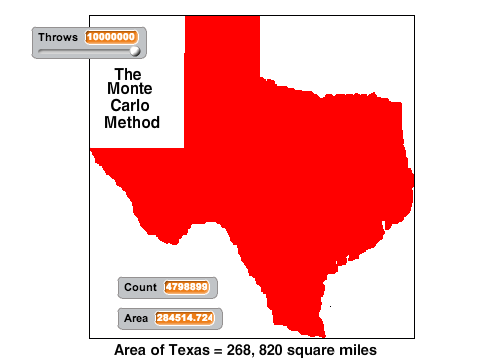 Area of Texas remix