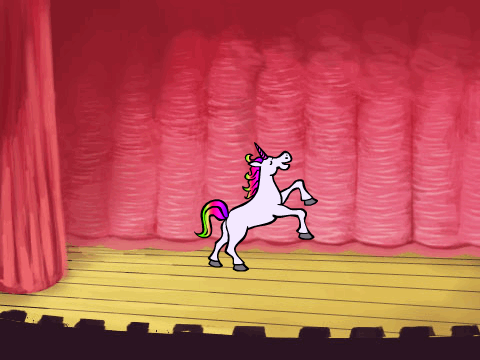 unicorn shaky butt