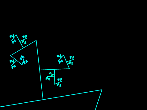 Infinite zoom of a 'random' 'fractal'