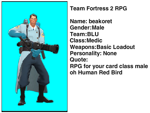 TF2 RPG Character Sheet