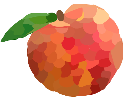 peach block shade for conchsof000