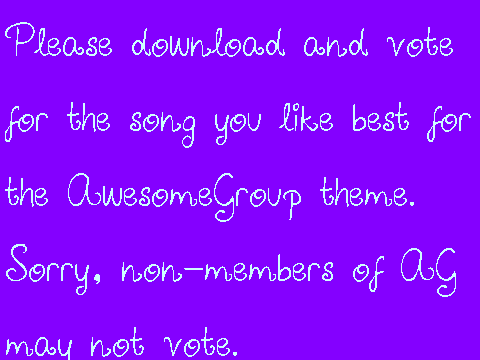 AG Theme Song Needed