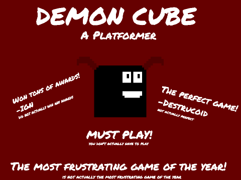 Demon Cube: A Platformer