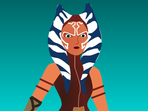 Ahsoka Book cover speed draw