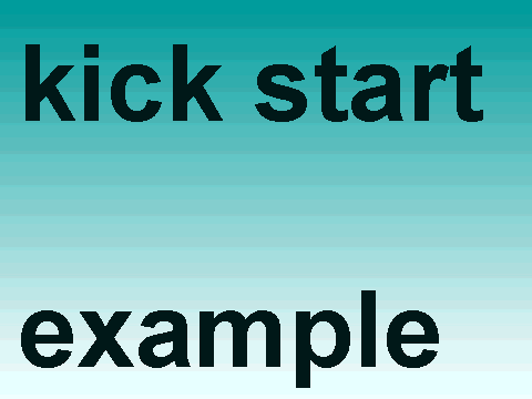 kick start-example