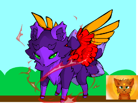 My fox ocs Luna and Icewing