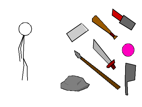 attack a stick man