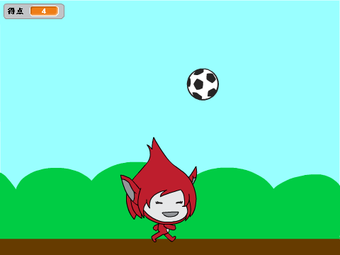 超鬼バージョン！　サッカーボールからギガちゃんを守れ！　　サッカーボールゲーム