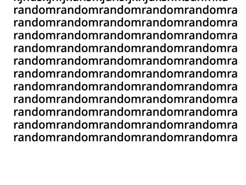 Up Down Scroll Test