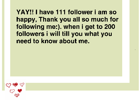 111 followers