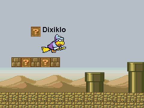 Add yourself flying/fighting through the Mushroomy Kingdom
