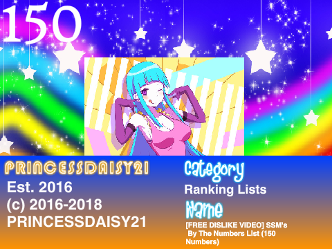 [FREE DISLIKE VIDEO] SSM's By The Numbers List (150 Numbers)