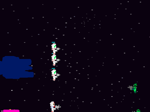 ガンダム　宇宙で戦う