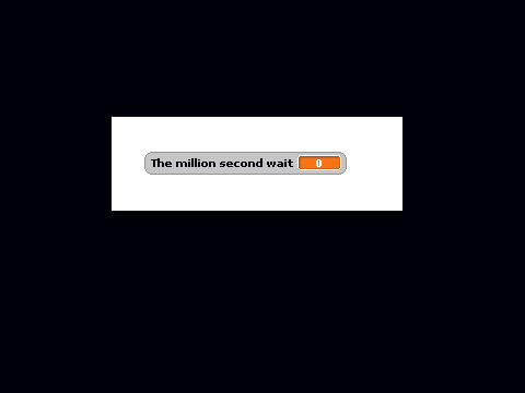 The million second wait