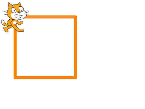 Scratch cat + Pen Test 2: Square