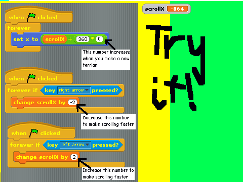 How to scroll - please do not copy!