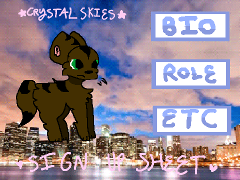 ♡ //Crystal Skies Sign Up//♡  remix