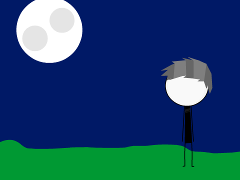 Add Yourself Looking At The Moon