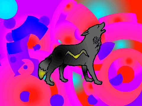 wolf coloring contest my entry
