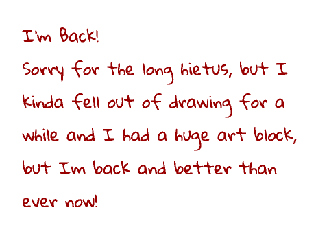 I'm Back!!