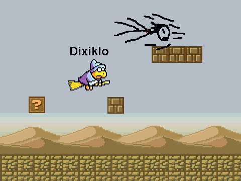 Add yourself flyingfighting through the Mushroomy Kingdom