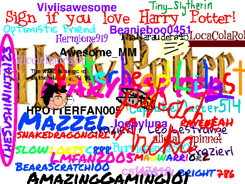 Sign if you love Harry Potter! Remix remix remix remix