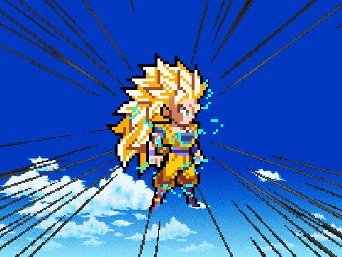 goku goes super saiyan 3 for the first time (ssj3)