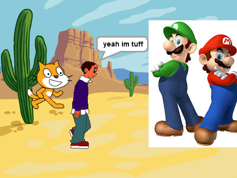 mario and lugil vs stract cat