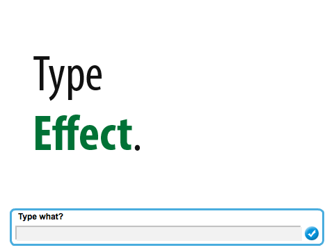Type effect