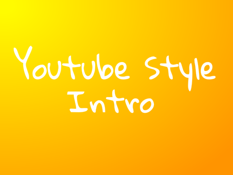 Youtube Style Intro