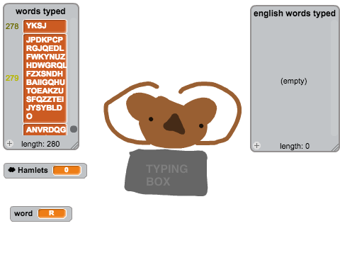 Monkey Typewriter Simulator