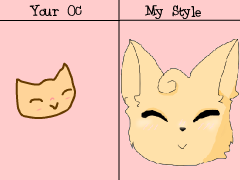 Draw your OC and I'll draw it in my style remix remix-5