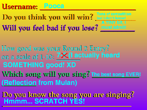 "Can Pooca Sing" Round 3 Entry