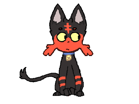 I drew a LITTEN with a TRACKPAD