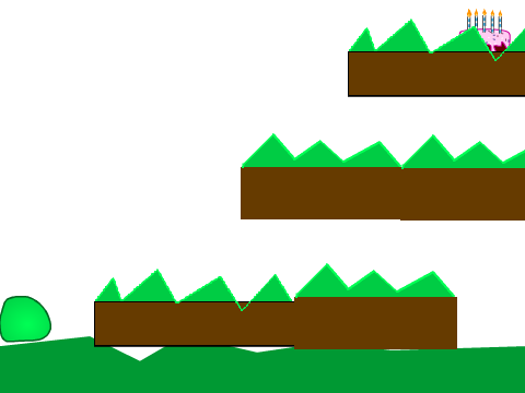 slime platformer, get the cake!